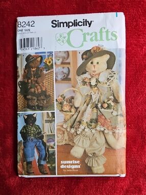 Simplicity Crafts Uncut Cat Doll Sewing Pattern